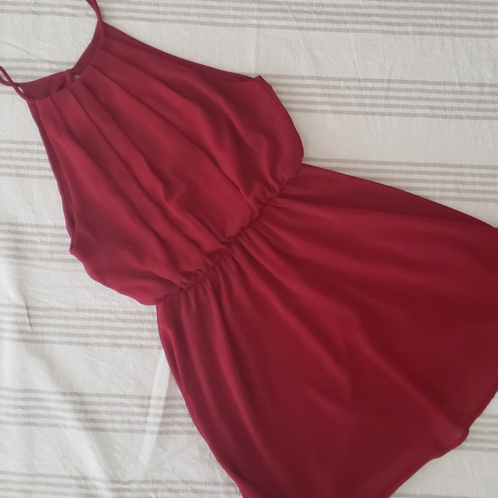 Maroon summer dress